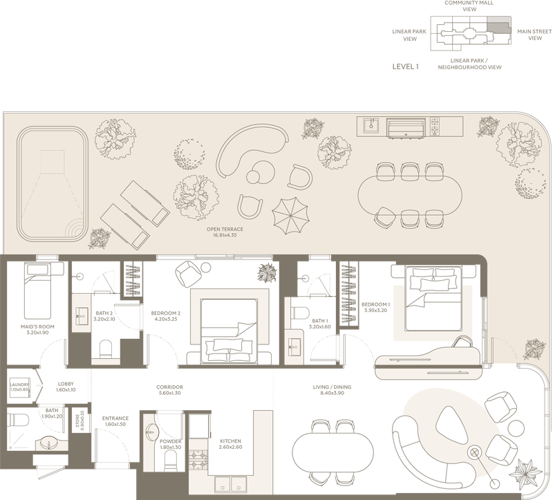 2 Bedroom